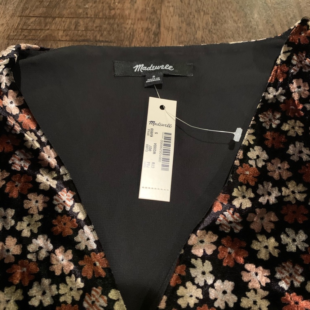 Madewell Velvet Wrap Dress - Picture 8 of 8